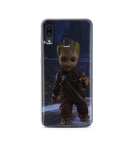 Baby Groot Tasarım Süper Şeffaf Silikon Telefon Kılıfı Samsung A30