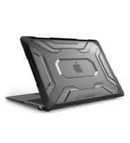 MacBook Air Kılıf HardCase Touch ID A1932 2018/2019 Uyumlu Darbe Emici OutDoorSC (Siyah)