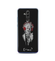 Einstein Tasarım Süper Şeffaf Silikon Telefon Kılıfı Huawei Honor 20 Lite 