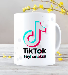 BK Gift Kişiye Özel TikTok Beyaz Kupa Bardak - 2