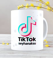 BK Gift Kişiye Özel TikTok Beyaz Kupa Bardak - 2