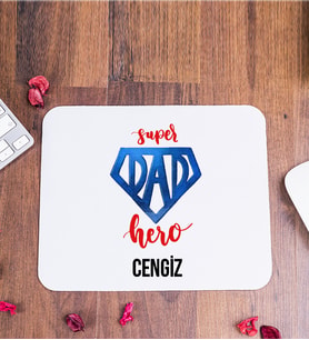 Süper Dad İsme Özel Mouse Pad