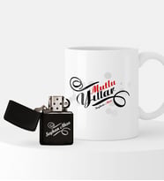 BK Gift Kişiye Özel Yılbaşı Mutlu Yıllar Temalı Çakmak ve Kupa Seti - 6
