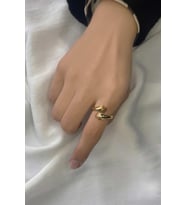Sarılan Eller Gümüş Yüzük Sevgililer Günü, Anneler Günü, Doğum Günü, Yıldönümü, Hediye 925 Ayar Gümüş Yüzük (Sarı)