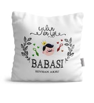 BK Gift Kişiye Özel Yılın En İyi Babası  Yastık  1