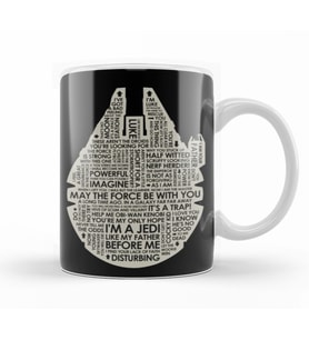 Star Wars Millenium Falcon Kupa Bardak Porselen