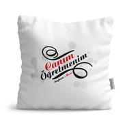 BK Gift Kişiye Özel Canım Öğretmenim Dekoratif Yastık  2