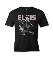 Elvis Presley - The Legend Siyah Erkek Tshirt