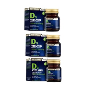 D3 Vitamini 120 Tablet - D3 1000 Iu X3 Adet