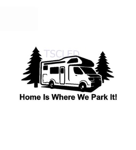 Karavan ev nerede biz Park su geçirmez araba-Sticker