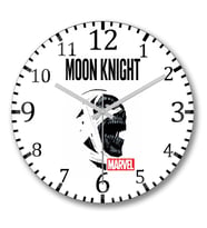 Moon Knight Marvel Duvar Saati Bombeli Gercek Cam