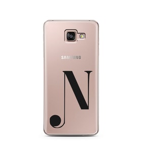 Samsung A7 (2016) Harf Tasarımlı Telefon Kılıfı N-Harfi 
