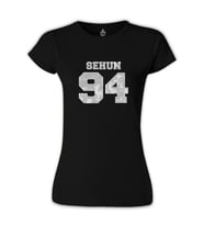 EXO - Sehun 94 Siyah Bayan Tshirt