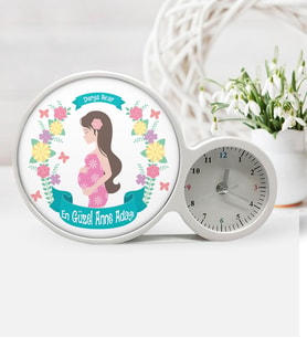 BK Gift Kişiye Özel Anneler Günü Temalı Saatli Sihirli Led Ayna Sla7