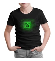 Minecraft 2 Siyah Çocuk Tshirt