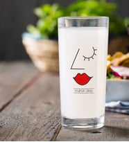 BK Gift Kişiye Özel Renkli Baskılı Picasso Kadın Figür Rakı Bardağı-1 (Beyaz)