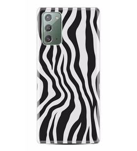 Kılıfland Samsung Galaxy Note 20 Kılıf Silikon Resimli Kapak Zebra Pattern Stok 1087