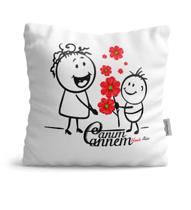 BK Gift Kişiye Özel Canım Annem  Yastık  19