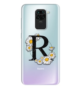 Papatya Harf Tasarım Süper Şeffaf Silikon Telefon Kılıfı Xiomai Redmi Note 9 R-H