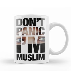 Don't Panic I'm Muslim Kupa Bardak Porselen