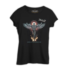 Judas Priest  - Angel Siyah Kadın Tshirt