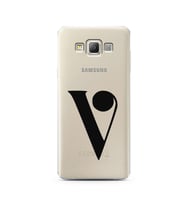Samsung A7 (2015) Harf Tasarımlı Telefon Kılıfı V-Harfi 