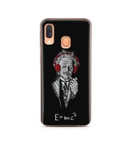 Einstein Tasarım Süper Şeffaf Silikon Telefon Kılıfı Samsung A40