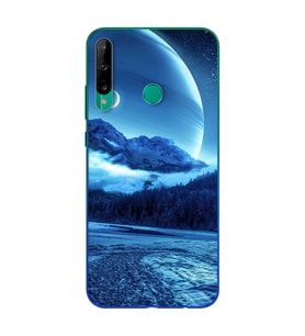 Kış Tasarımlı Süper Şeffaf Silikon Telefon Kılıfı Huawei P40 Lite E