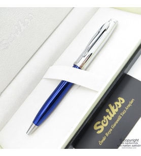 Scrikss 39 Lacivert Krom Tükenmez Kalem  Scrikss Kalem  İsme Özel Kalem  Hediyelik Kalem