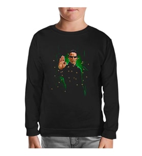 Matrix - Bullets Siyah Çocuk Sweatshirt