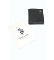 Plcuz 7619 U.S.Polo Assn.Hakiki Deri Erkek Cüzdan, Kartlık (Siyah)