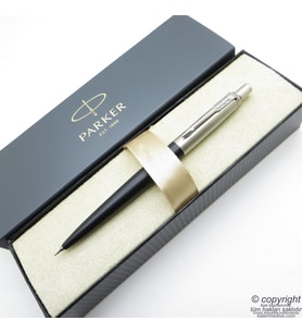 Parker Jotter Metal Siyah Versatil Kalem (uçlu kalem)  Parker Kalem  İsme Özel Kalem  Hediyelik Kalem