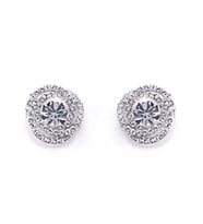 Monemel Swarovski Taşlı Küpe (Altın Kaplama) Sevgililer Günü Hediyesi
