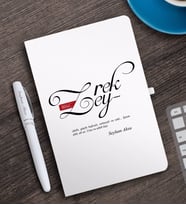 BK Gift Kişiye Özel Mânâ Zeyrek Beyaz Defter ve Kalem Hediye Seti