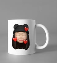 Emoji Kız Stiker Kupası