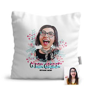 BK Gift Kişiye Özel Kadınlar Günü Temalı Karikatür  Yastık  6