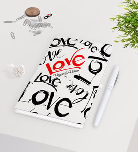 BK Gift Kişiye Özel Sevgililer Günü Beyaz Defter Kalem Seti-70
