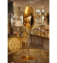 MATECH GOLD CAM KADEH VAZO,MODERN CAM VAZO,DEKORATİF CAM VAZO,EV DEKORASYON,ÇİCEKLİ VAZO (Altın / Dore)