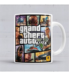 Grand Theft Auto 5 Gta V Kupa Bardak Porselen