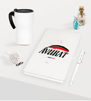 BK Gift Kişiye Özel Avukat Temalı Beyaz Defter Kalem ve Termos Mug Seti - 7 (Model 1)