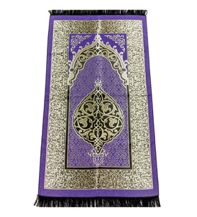 Ekonomik Osmanlı Tafta Seccade - 0150 - Lila Renk (Çok Renkli)