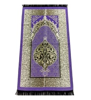 Ekonomik Osmanlı Tafta Seccade - 0150 - Lila Renk (Çok Renkli)