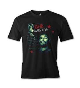 Che Guevara - Smoke Siyah Erkek Tshirt