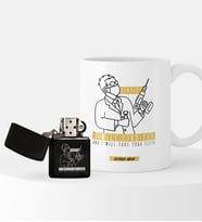 BK Gift Kişiye Özel Diş Hekimi Temalı Çakmak ve Kupa Seti - 4