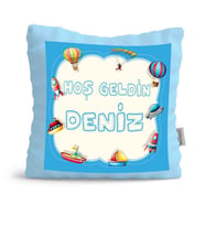 BK Gift Kişiye Özel Çocuklar Mavi Yastık 44838