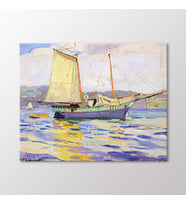 Arty Tablo Boğaziçinde Tekneler Tablo (Karışık)