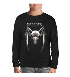 Megadeth - Vic 6 Siyah Çocuk Sweatshirt