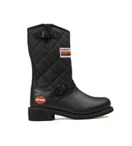 Harley Davidson Siyah Kadın Çizmesi 025G100071-Black-Derı