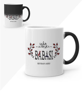 BK Gift Kişiye Özel Yılın En İyi Babası Sihirli Kupa Bardak  3