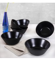 Keramika Mat Siyah Hitit Çorba Kasesi 14 Cm 6 Adet